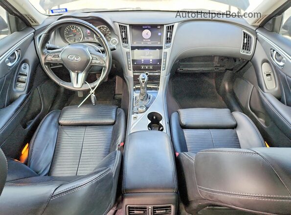 JN1EV7AP6JM363296 2018 INFINITI Q50 Black Вид панелі приладів