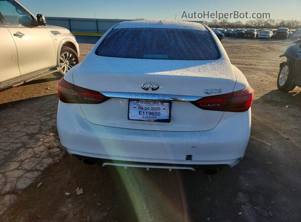 JN1EV7AP6JM366361 2018 INFINITI Q50 White Вид ззаду