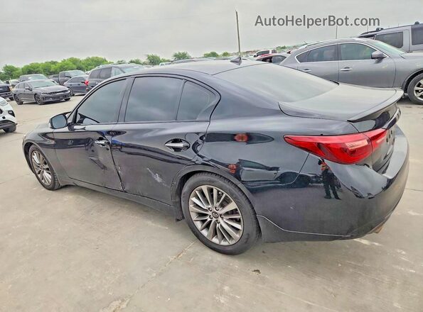 JN1EV7AP6KM514588 2019 INFINITI Q50 Black უკანა მარცხენა
