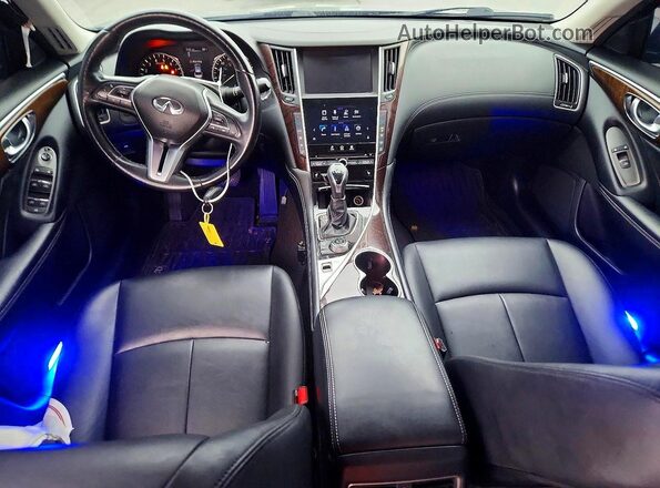JN1EV7AP6KM514588 2019 INFINITI Q50 Black წინა პანელის ხედი