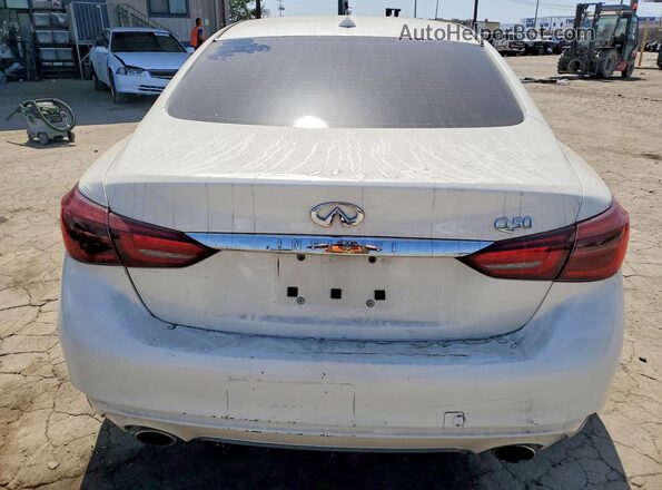 JN1EV7AP6KM515949 2019 INFINITI Q50 White უკანა ხედი