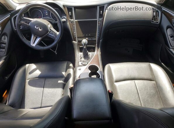 JN1EV7AP6KM515949 2019 INFINITI Q50 White წინა პანელის ხედი