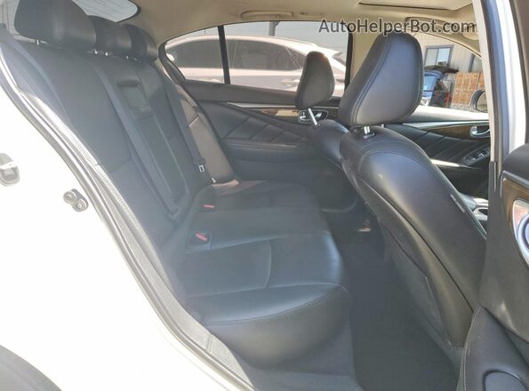 JN1EV7AP6KM515949 2019 INFINITI Q50 White უკანა სავარძლების ხედი