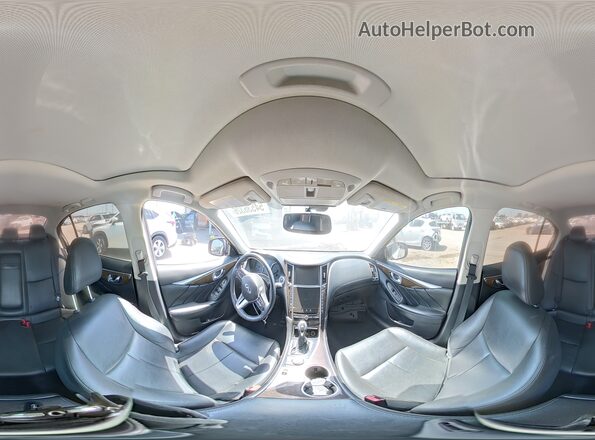 JN1EV7AP6KM515949 2019 INFINITI Q50 White VIN კოდის სტიკერის ხედი