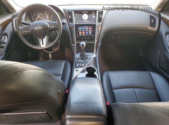 JN1EV7AP6KM516146 2019 INFINITI Q50 White Вид панелі приладів