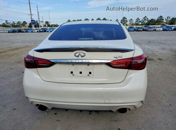 JN1EV7AP6KM516146 2019 INFINITI Q50 White Вид ззаду