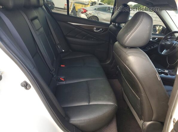 JN1EV7AP6KM516146 2019 INFINITI Q50 White Вид задніх сидінь