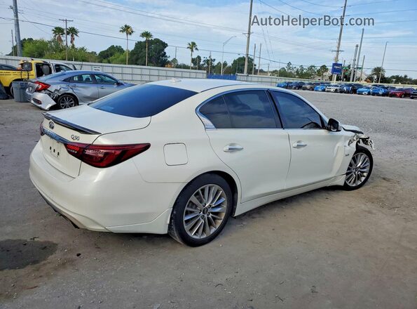 JN1EV7AP6KM516146 2019 INFINITI Q50 White Задня права чверть