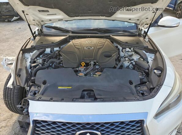 JN1EV7AP6KM516146 2019 INFINITI Q50 White Вид задньої частини салону
