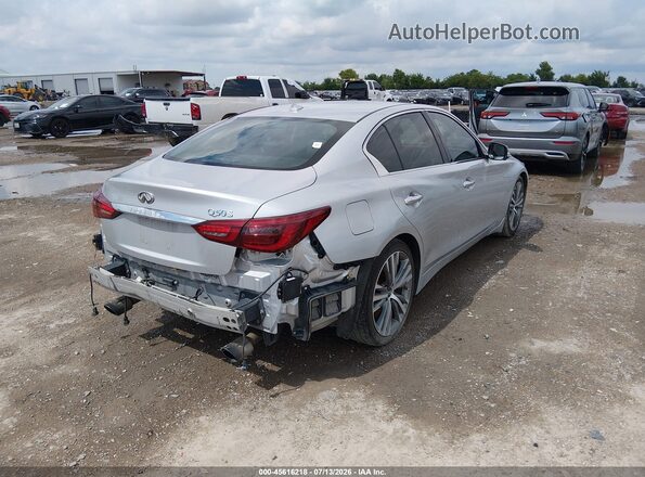 JN1EV7AP6KM519239 2019 INFINITI Q50 Серебряный Задняя правая четверть