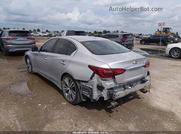 JN1EV7AP6KM519239 2019 INFINITI Q50 Серебряный Задняя левая четверть