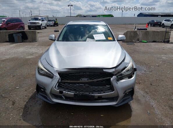 JN1EV7AP6KM519239 2019 INFINITI Q50 Серебряный Вид задней части салона