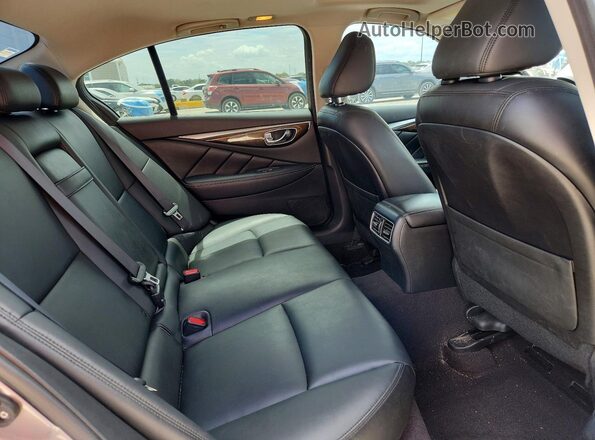 JN1EV7AP6KM519323 2019 INFINITI Q50 Silver უკანა სავარძლების ხედი