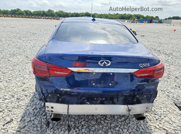 JN1EV7AP6KM541709 2019 INFINITI Q50 Blue Vista trasera
