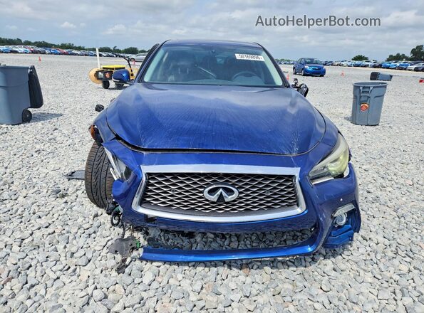 JN1EV7AP6KM541709 2019 INFINITI Q50 Blue Vista frontal