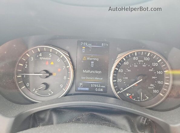JN1EV7AP6KM541709 2019 INFINITI Q50 Blue Vista del cuadro de instrumentos