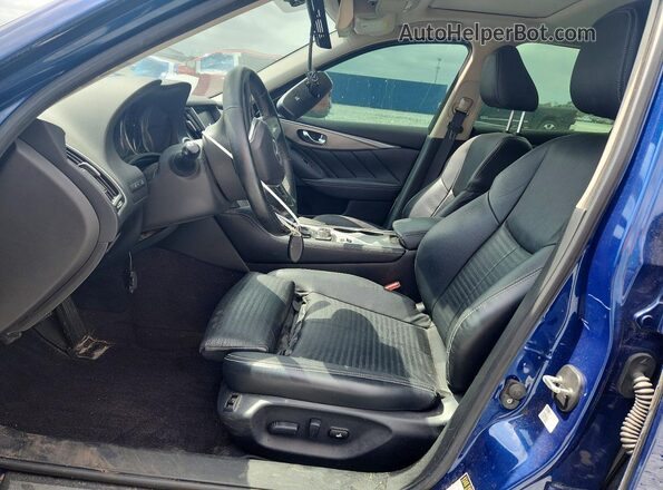JN1EV7AP6KM541709 2019 INFINITI Q50 Blue Vista interior delantera