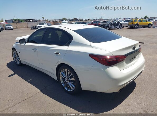 JN1EV7AP7JM353117 2018 INFINITI Q50 White Rear left
