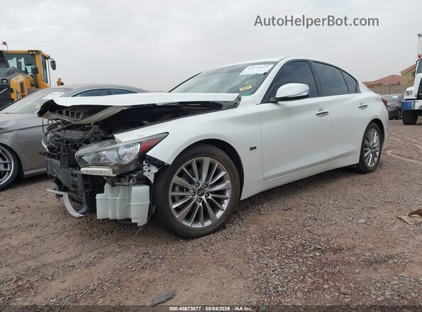 JN1EV7AP7JM353117 2018 INFINITI Q50 White Front left
