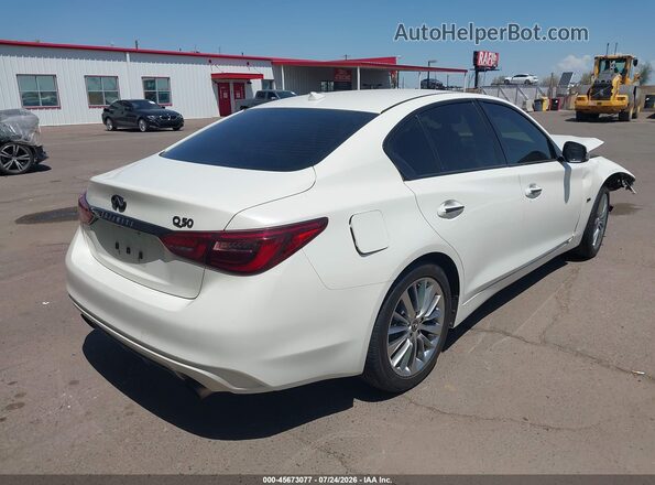 JN1EV7AP7JM353117 2018 INFINITI Q50 White Rear right
