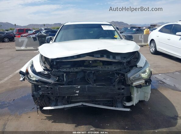 JN1EV7AP7JM353117 2018 INFINITI Q50 White Rear interior view
