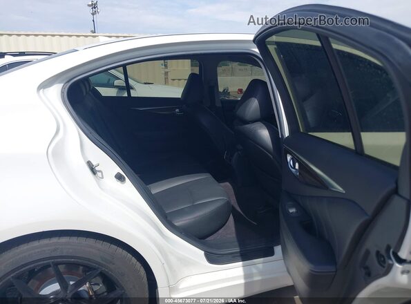 JN1EV7AP7JM353117 2018 INFINITI Q50 White VIN sticker view