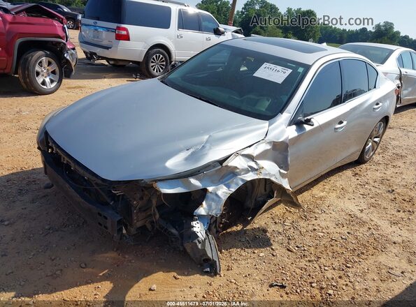 JN1EV7AP7JM359211 2018 INFINITI Q50 Silver Vista tres cuartos delantera izquierda