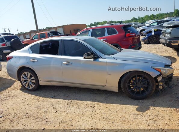 JN1EV7AP7JM359211 2018 INFINITI Q50 Silver Vista interior trasera
