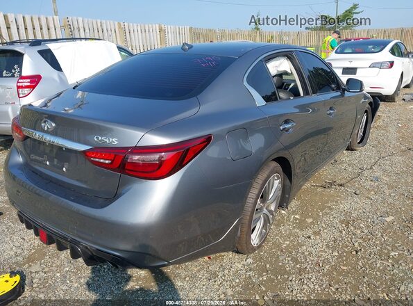 JN1EV7AP7JM364053 2018 INFINITI Q50 Серый Задняя правая четверть