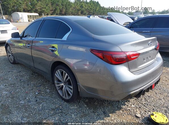 JN1EV7AP7JM364053 2018 INFINITI Q50 Серый Задняя левая четверть