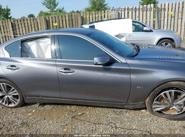 JN1EV7AP7JM364053 2018 INFINITI Q50 Серый Вид задней части салона