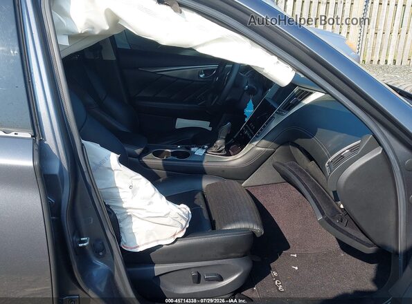 JN1EV7AP7JM364053 2018 INFINITI Q50 Серый Вид салона спереди