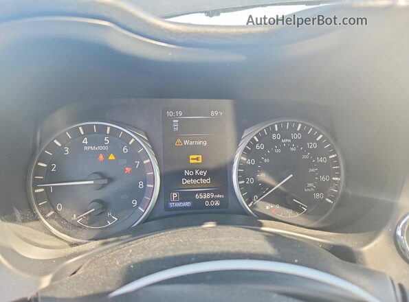 JN1EV7AP7KM519623 2019 INFINITI Q50 Black Вид щитка приладів