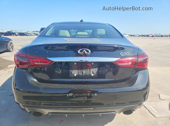 JN1EV7AP7KM519623 2019 INFINITI Q50 Black Вид ззаду
