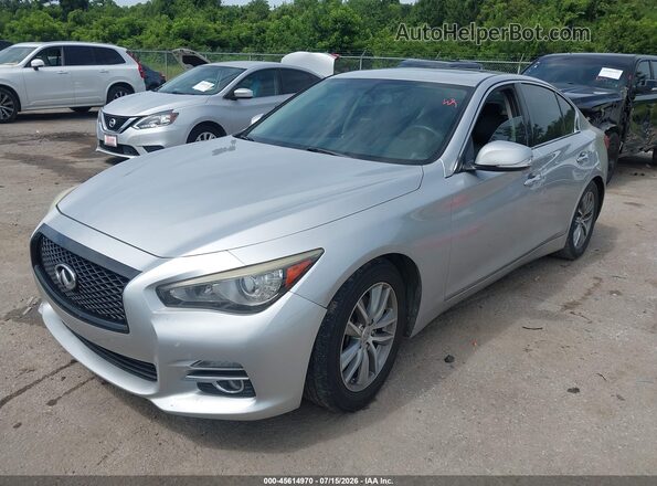 JN1EV7AP8GM304680 2016 INFINITI Q50 Silver წინა მარცხენა ხედი სამი მეოთხედიდან
