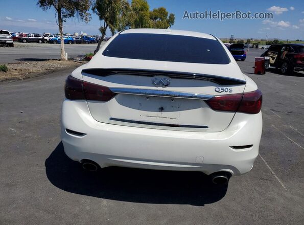 JN1EV7AP8HM731701 2017 INFINITI Q50 White Հետևի տեսք