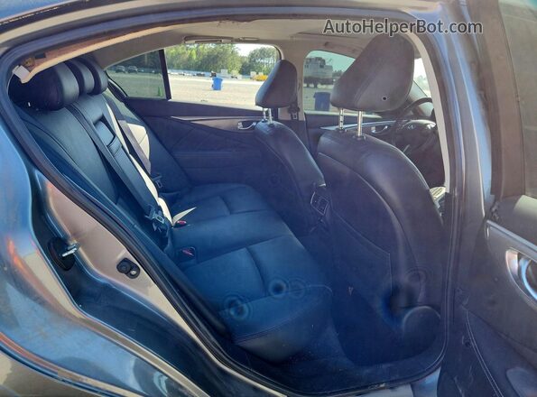 JN1EV7AP8HM734257 2017 INFINITI Q50 Gray Հետևի նստատեղերի տեսք