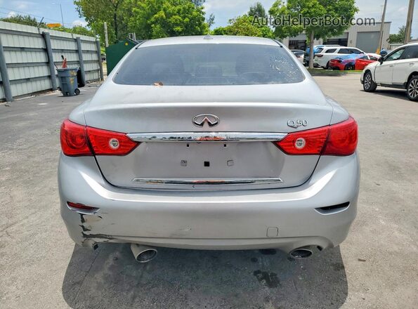 JN1EV7AP8HM736624 2017 INFINITI Q50 Silver უკანა ხედი