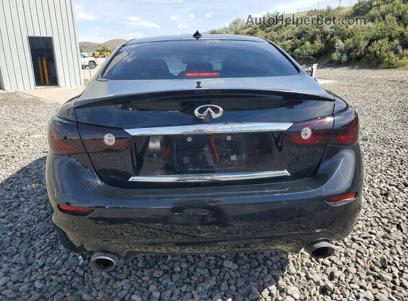 JN1EV7AP8HM737000 2017 INFINITI Q50 Black უკანა ხედი