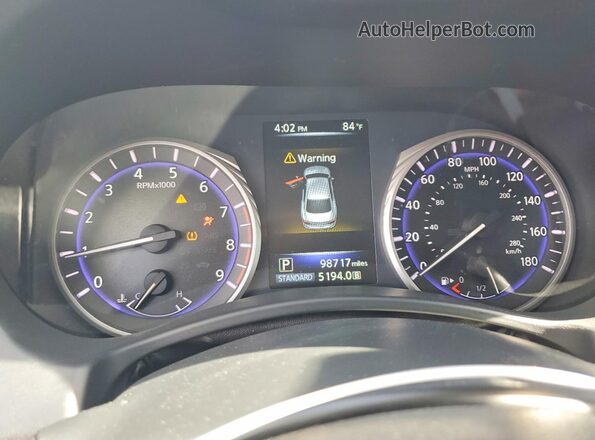 JN1EV7AP8HM737000 2017 INFINITI Q50 Black ხელსაწყოთა პანელის ხედი