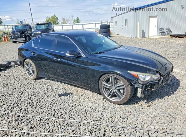 JN1EV7AP8HM737000 2017 INFINITI Q50 Black წინა მარჯვენა