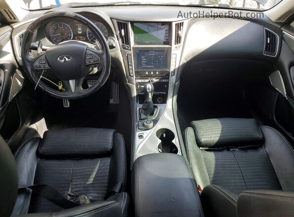 JN1EV7AP8HM737000 2017 INFINITI Q50 Black წინა პანელის ხედი