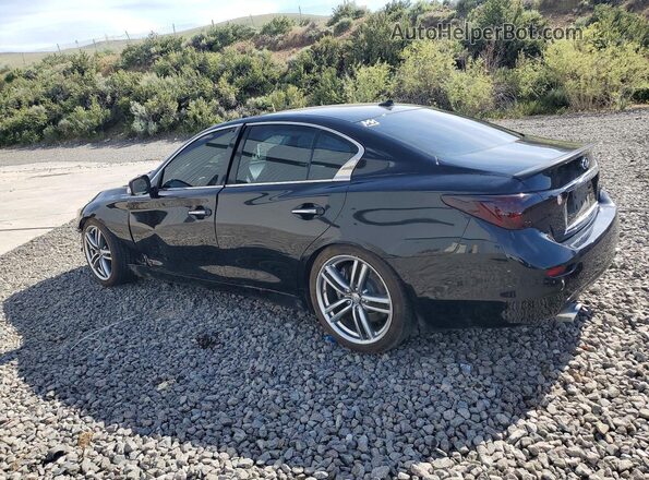 JN1EV7AP8HM737000 2017 INFINITI Q50 Black უკანა მარცხენა