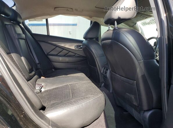 JN1EV7AP8HM737000 2017 INFINITI Q50 Black უკანა სავარძლების ხედი