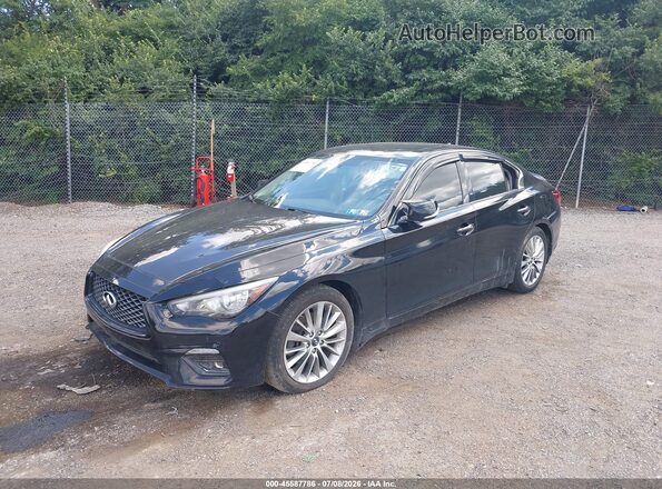 JN1EV7AP8JM364885 2018 INFINITI Q50 Black Vista tres cuartos delantera izquierda