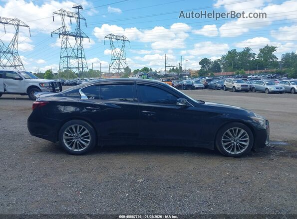 JN1EV7AP8JM364885 2018 INFINITI Q50 Black Vista del cuadro de instrumentos