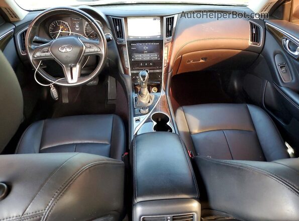 JN1EV7AP8JM592059 2018 INFINITI Q50 White წინა პანელის ხედი