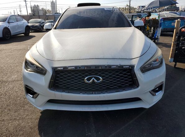 JN1EV7AP8JM592059 2018 INFINITI Q50 White წინა ხედი