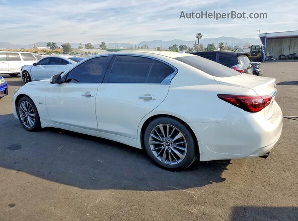 JN1EV7AP8JM592059 2018 INFINITI Q50 White უკანა მარცხენა