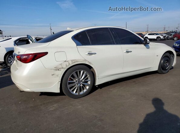 JN1EV7AP8JM592059 2018 INFINITI Q50 White უკანა მარჯვენა